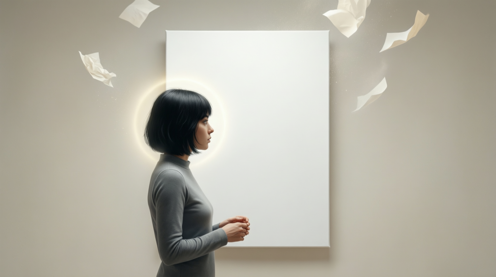 My mind is a blank page