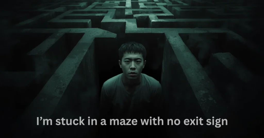 I’m stuck in a maze with no exit sign