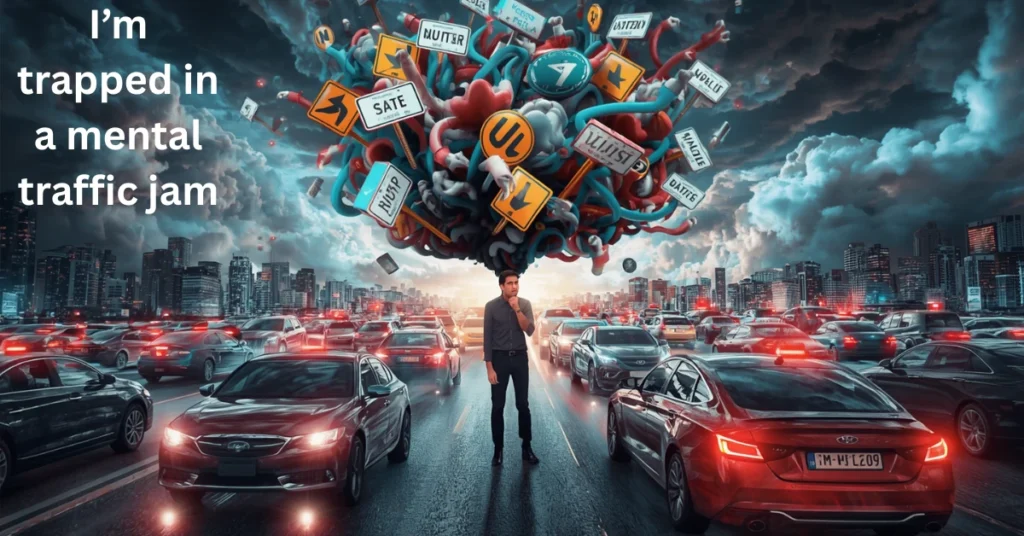 I’m trapped in a mental traffic jam