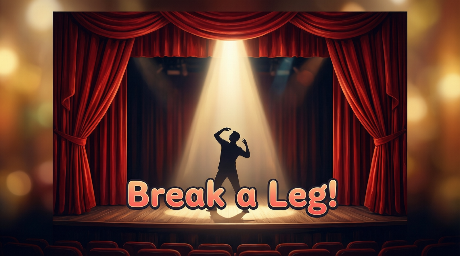 is break a leg a metaphor