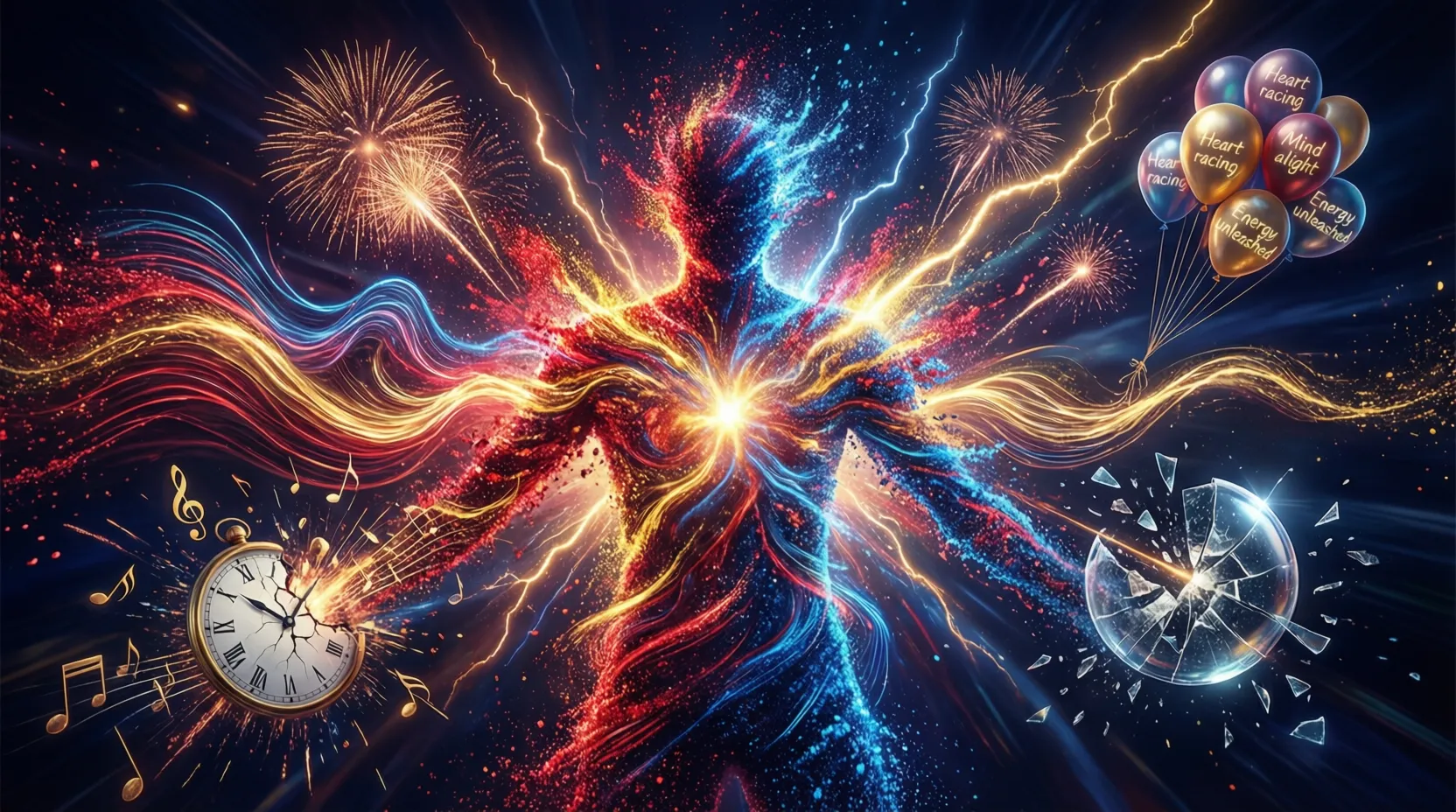 Metaphors for Excitement That Capture Bursting Energy