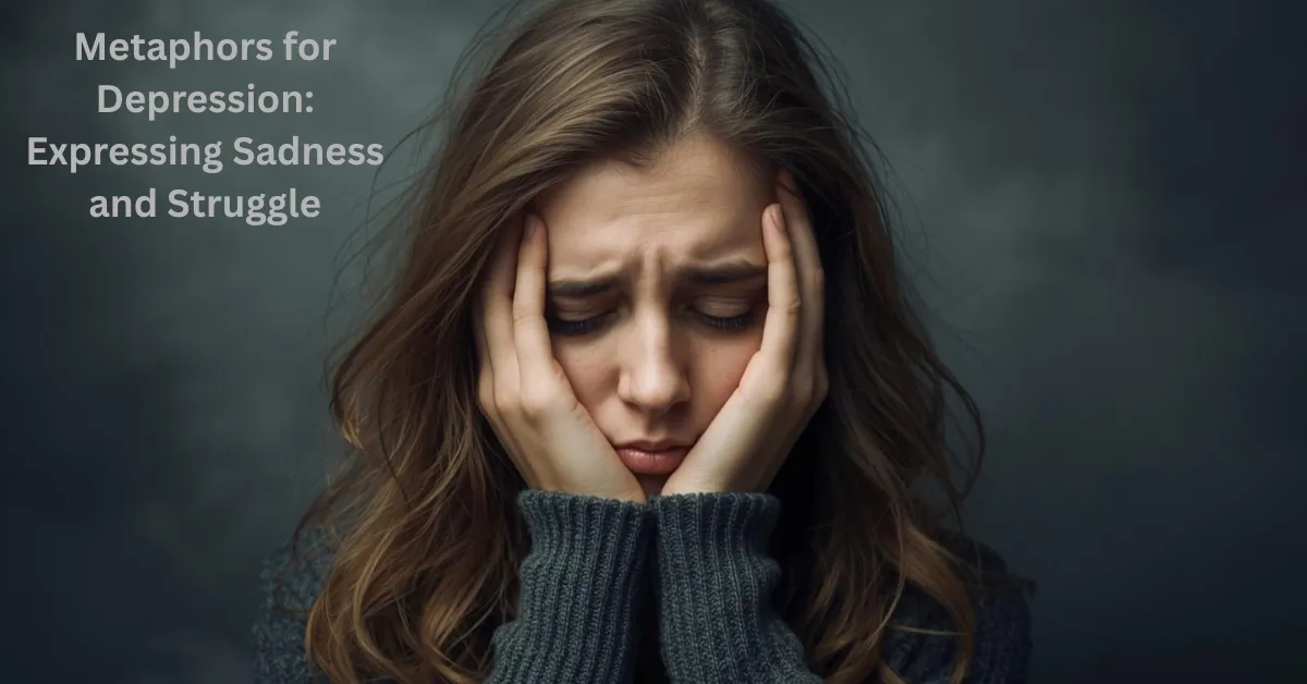 Metaphors for Depression Expressing Sadness and Struggle