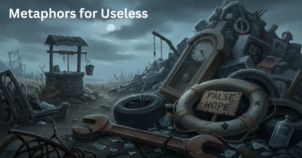 Metaphors for Useless Expressing Ineffectiveness and Futility