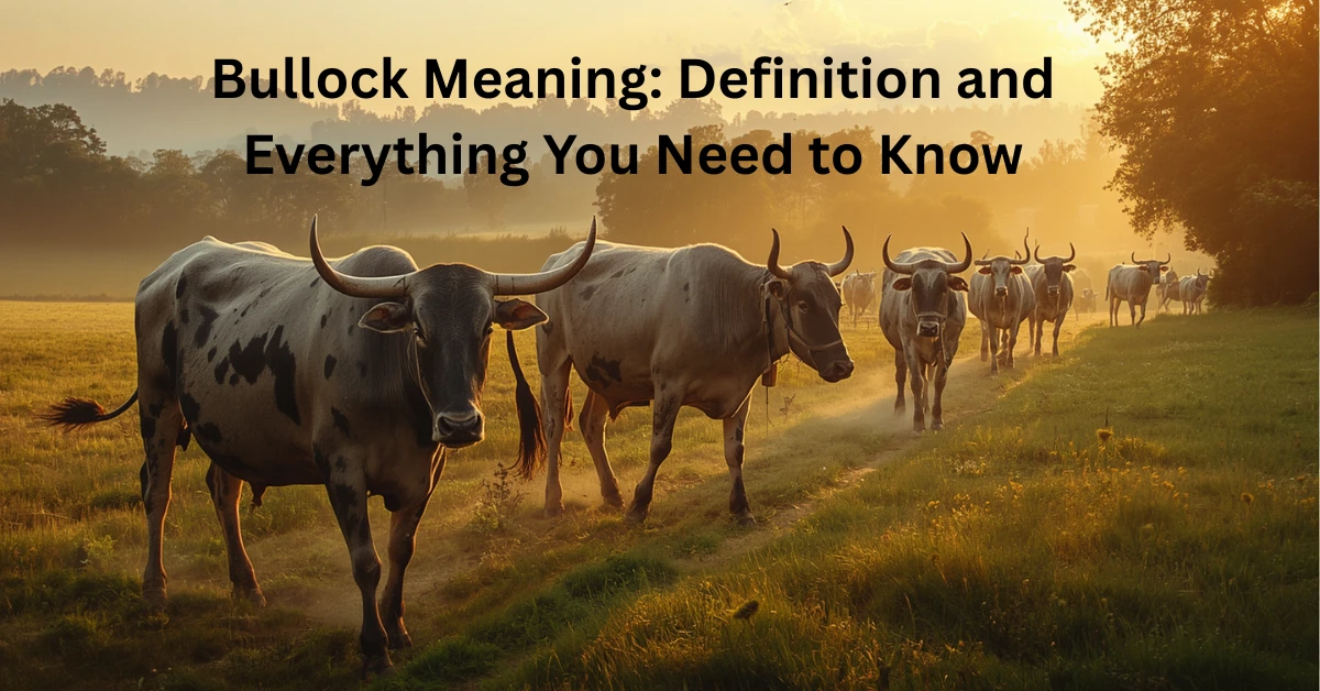 Bullock Meaning: Definition and Everything You Need to Know
